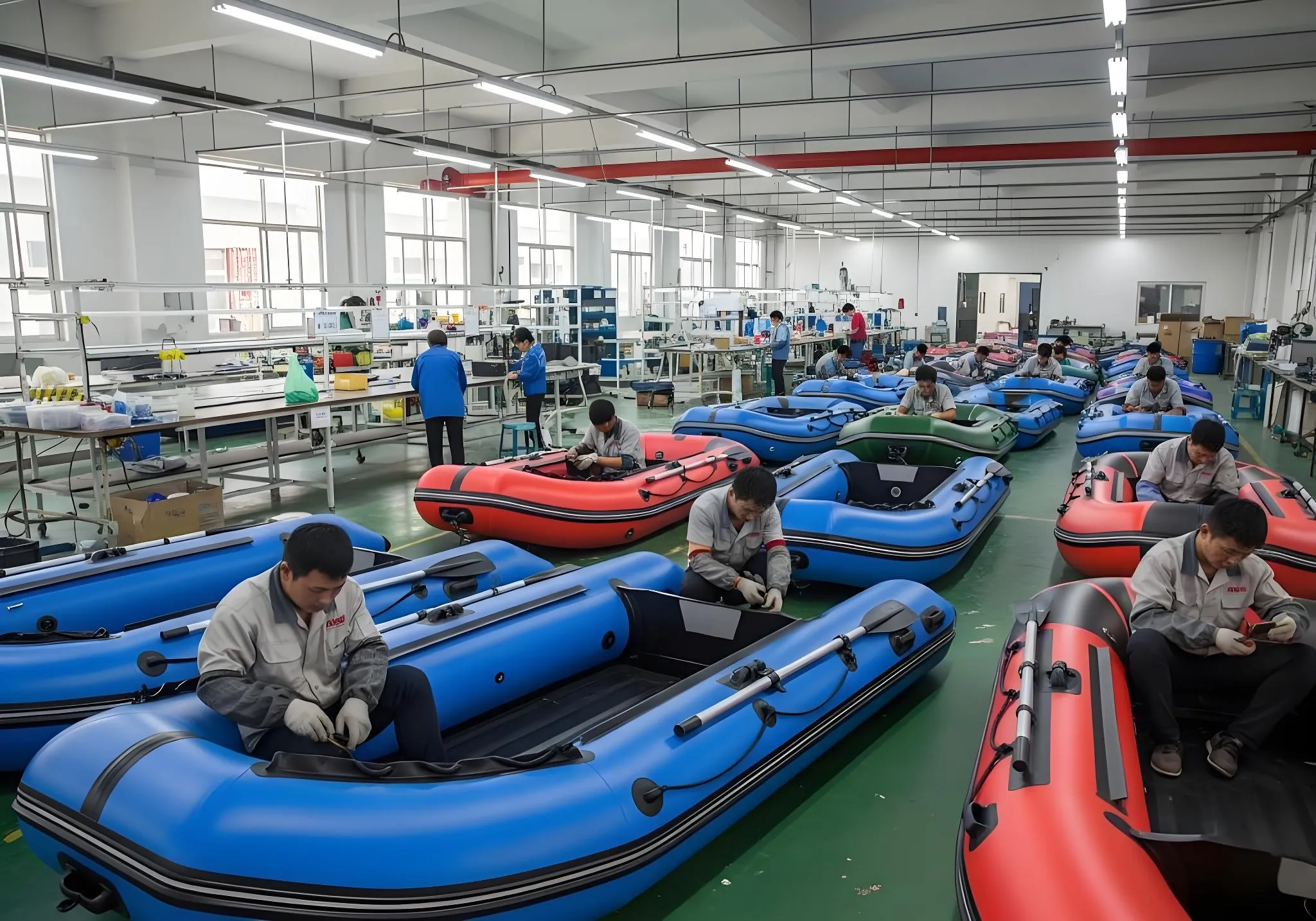 Powder coating and zinc plating line at Qingdao bench vise factory